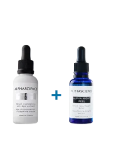DUO ALPHA NIGHT PEEL + MELA BRIGHT [C+]